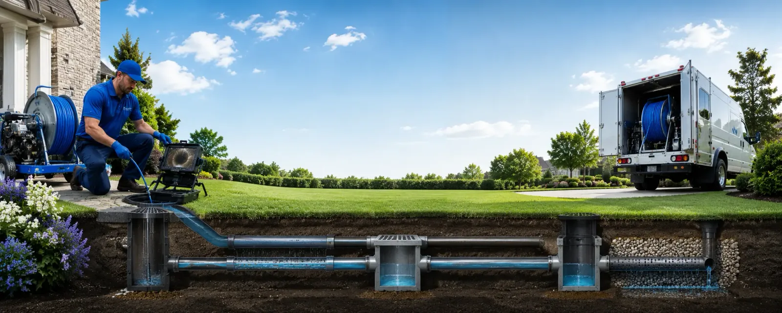 Outdoor drain cleaning information for Ewing, MO
